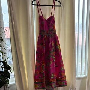 FARM Rio Pink Floral Maxi Dress